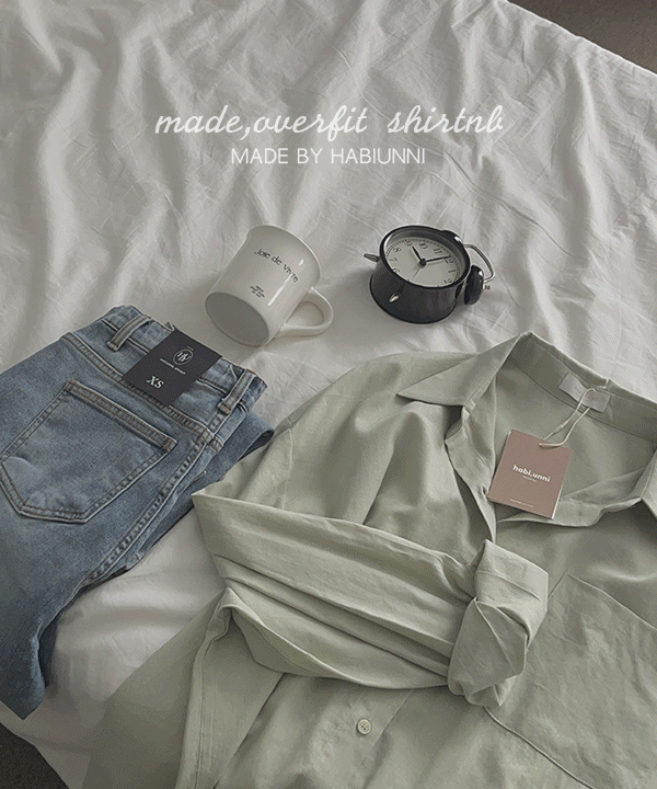[🚚당일발송] #MADE, 10436 여리여리~ 봄 여름 소프트 린넨 오버핏 셔츠nb : 3color